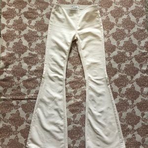 Free people white flare pants!